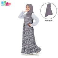Ulikids Baju Gamis Mewah Anak Perempuan Model Korea Terbaru Lebaran 2023 Usia 4 – 12 Tahun Kekinian 