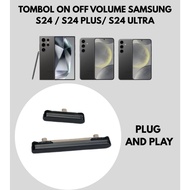 TOMBOL Samsung S24 S24 PLUS S24 ULTRA On Off Power Volume Button Samsung Galaxy S24 Samsung S24 Plus