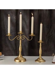 1根經典蠟燭,停電必備,長蠟燭是浪漫晚餐派對道具,4入裝