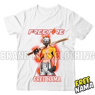 Reviv Childrens T-shirts FF Free Fire Car Sultan FF Characters Childrens Clothes Free Name Fashion F