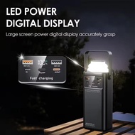 80000mAH Powerbank Fast Charging Powerbank Large Capacity Camping Powerbank LED Light4 Outputs 120W 