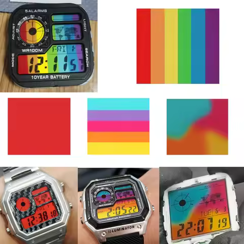 Suitable for CASIO AE1200 AE1300 DIY screen modification new color film for screen color modificatio