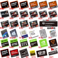 2025 Stickers Original AMD Ryzen Ryzen R9 R7 R5 8000 Series CPU Computer Stickers 9,000 Notebook Lab