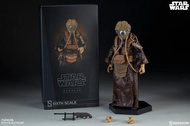 漫玩具 全新 SIDESHOW Star Wars 星際大戰 1/6 賞金獵人 Zuckuss