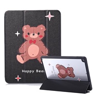Case IPAD รูปหมีการ์ตูนสำหรับ Apple iPad 10.2/iPad 10Gen 10.9/iPad Air4 Air5/iPad Pro11เคสอัจฉริยะพร