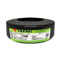 สายไฟ THW IEC01 YAZAKI 1x4 ตร.มม. 100 ม. สีดำ (1020104)
