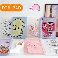 Kids Cute Cartoon Pink Case For iPad Mini Air 2 3 4 5 6 Pro 9.7" 10.2" 10.5" 10.9" 11" 5th 6th 7th 8th 9th 10th Gen 2022/21/20/18 Soft TPU Clear Duck Dog Cartoon Back Cover