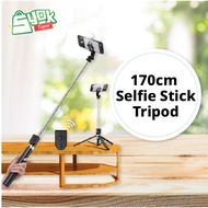 [Selfie Stick] 170cm Selfie Stick Tripod Mobile Phone Holder Monopod Bluetooth Remote Shutter Portab