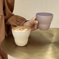E0311-Retro Style Ceramic Coffee Cup Latte Cup Household Latte Cup Australian White Cup Espresso Cup