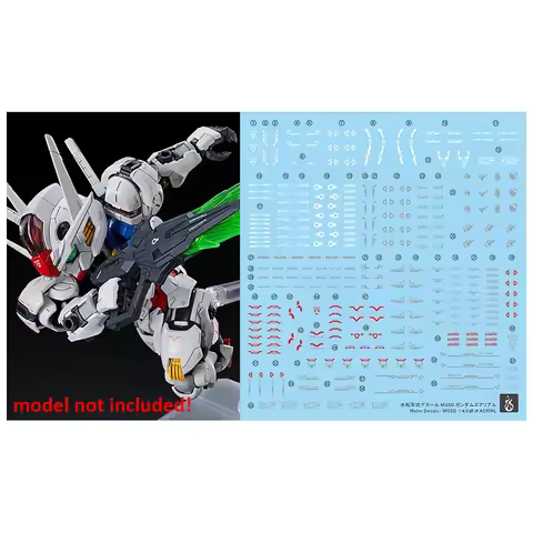 YAN Decal High Precision Fluorescent Water Stickers Fit MGSD XVX-016 AERIAL Assembly Model Hobby DIY