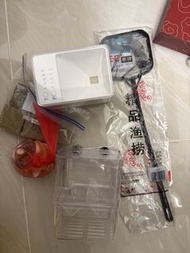 魚糧自動餵食器、隔離房、過濾棉