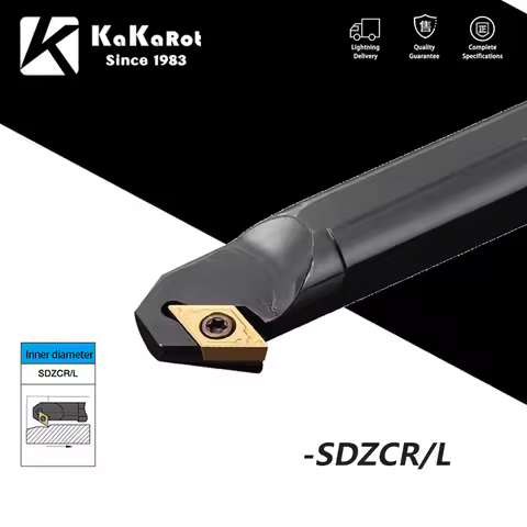 KaKarot Internal Turning Tool S10K-SDZCR07 S20R-SDZCR11 S25S-SDZCR Carbide Inserts DCMT07 DCMT1 Lath