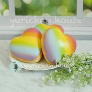 Squishy JUMBO RAINBOW LIGHT HEART DONUT by TOYBOXSHOPxCREAMIICANDY original licensed