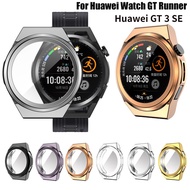 TPU Protective Case for 【CODHuawei】 Watch GT 3 SE Full Cover Screen Protector for 【CODHuawei】 GT Run