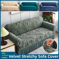 Velvet Stretchy Sofa Cover Elastic Sofa Apron Cover Anti-Slip Sofa Protector Universal Sofa Cover