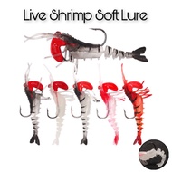 STRIKE! Umpan Tiruan Udang 7cm 13g Live Shrimp Soft Plastic Prawn Lures Soft Bait Casting