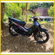 ● ✢ ℡ HITAM Striping Decal Polet Sticker yamaha crypton cripton 1995 1996 1997 Black list Standard
