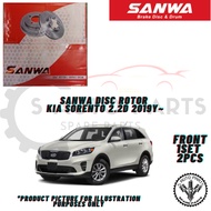 KIA SORENTO 2.2D 2019Y~ (FRONT) BRAKE DISC ROTOR -BRAND SANWA