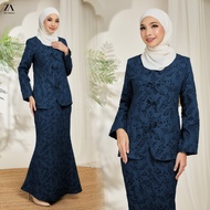 ZOE ARISAH Carmen Kurung Kedah Moden Baju Raya 2026 Coquette Velvet Silk Embroidery Brocade Textured