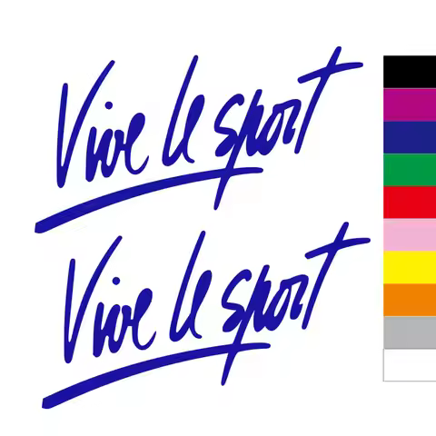2pcs stickers vinyl for vive le sport Aufkleber