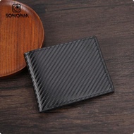 [SONONIA] Bifold Carbon Fiber Wallet Identification Window Men's Bifold Wallet Individual