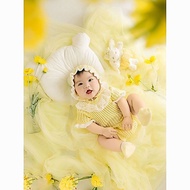 Ready Stock 24 Hours Delivery Yellow Lace Knitwear Children's Photography Clothing Hundred Days Phot