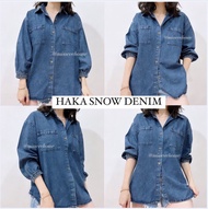 Kemeja Denim Wanita Viral - KEMEJA DENIM JEANS WANITA 2868