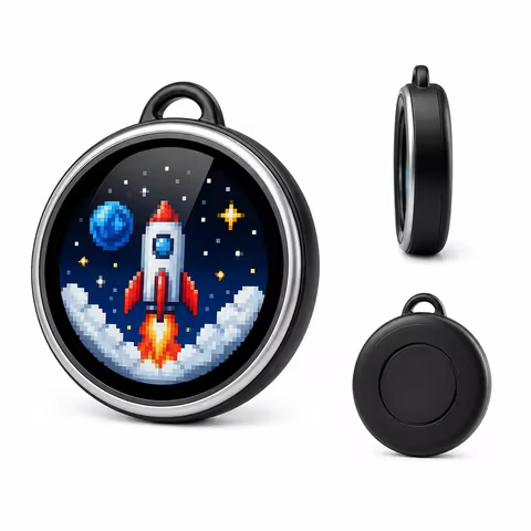 Divoom Emodo 4GB Touchscreen Electronic Badge Customizable Dynamic Photo Display Digital Pin for Ita