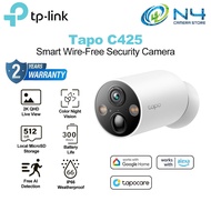 TP-Link Tapo C425 4MP/2K QHD Smart Wire-Free Indoor / Outdoor Security Camera Starlight IP66 Weather