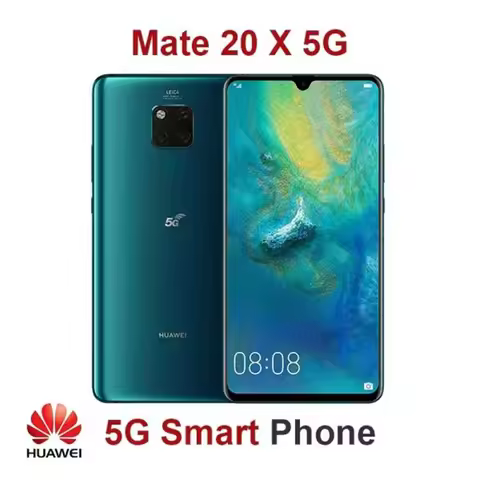 HUAWEI-Mate 20X 5G Mobile Phone, 7.2 ", 40MP + 24MP Camera, 8GB, 256GB, Android, Google Play Store C