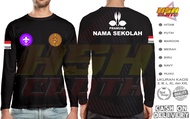 Kaos Lengan Panjang PRAMUKA CUSTOM NAMA SEKOLAH Bisa Custom - HSHCloth