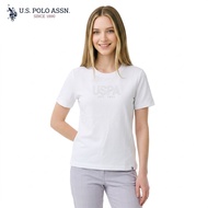 U.S. Polo Assn. Women’s Round Neck Comfort Fit Graphic Tee U820CM03 t shirt woman