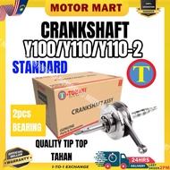 CRANKSHAFT YAMAHA SPORT Y100 / Y110 / SS SS2 Y110-2 STANDARD STD TOBAKI Y100 CRANKSHAFT TOBAKI 100% 