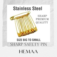 Safety Pin Stainless Steel | Saree Pin | Strong Pin Lock | Gold India Safety Pin | Pin Baju
