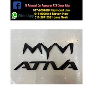 Perodua Ativa/myvi Matte Black Emblem