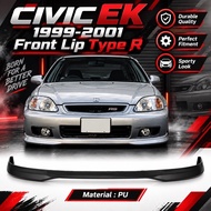 CIVIC EK EK99 FRONT SKIRT LIP TYPE R LOOK  / PU 1999-2000 S21 / MUGEN / Skirting Bumper Bodykit pu