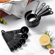 QC 5/10pcs Measuring Cups and Spoons Set Stackable Coffee Sugar Flour Tablespoons Home Cake Baking T