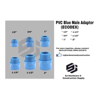 PVC BLUE MALE ADAPTOR 1/2" / 3/4" / 1" / 1-1/4" / 1-1/2" / 2"