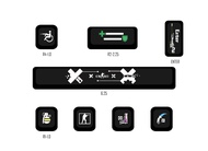 ZIFRIEND 8pcs Keycaps PBT Dye-sublimated cherry Height Customized Mechanical Keyboard Keycaps