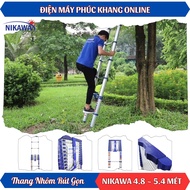 [Hỏa Tốc HCM] Thang Nhôm Rút Đơn Xếp Gọn Nikawa NK-48 New 4.8 Mét NK-54 New 5.4 Mét NK-50 New 5.0 Mé