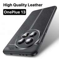 OnePlus 13 Casing 12 12R 11 11R 10 10R Leather Casing  Soft TPU Shockproof Full Protect Camera Smoot