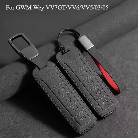 For GWM Wey VV7GT/VV6/VV5/03/05 Car Men's and Women's Key Cover Flipping Fur Leather Body Kits Autom