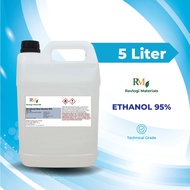 Denatured Ethanol 95% / Denatured Ethyl Alcohol 95%  [5L]