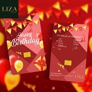 LIZA EMAS 999.9 Gold Bar Happy Birthday New Series 0.10gram