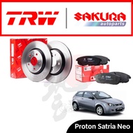 Satria Neo Front Disc Rotor  & Disc Pad Set   TRW