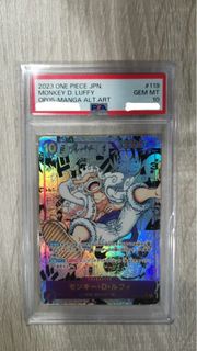 神卡psa10 漫畫五檔路飛luffy gear5 one piece card game tcg opcg  海賊王 卡牌遊戲 收藏卡 鑑定卡  絕對正版正貨 門市交易