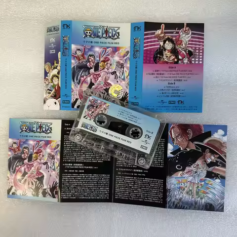 Pop Uta Ado Music Tape Anime ONE PIECE FILM RED OST Album Cassettes Cosplay Recorder Walkman Car Sou