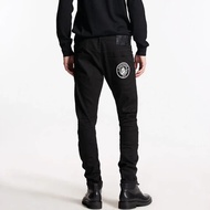 กางเกงยีนส์ D2ใหม่สำหรับผู้ชายอินเทรนด์2024ฤดูใบไม้ร่วงซักสวมใส่ปะทาสีตัดสามมิติเท้าเล็กQingyi01-Cb 