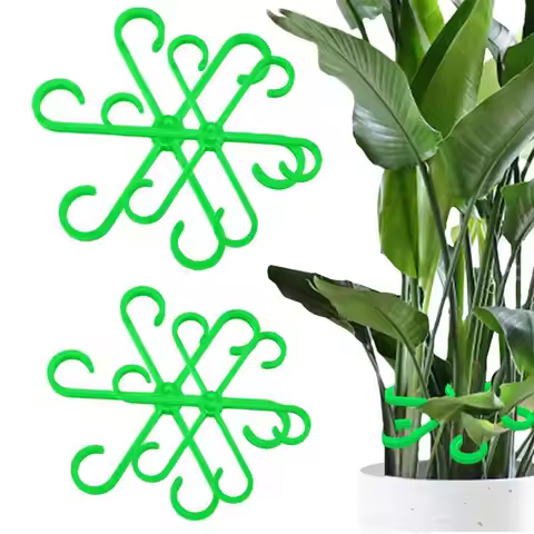 4pcs Plant Stem Holder Climbing Plants Support Clips Flower Stem Fixing Rack Climbing Support Frame 