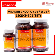 KORDELS Vitamin E 400IU 60s / 150s / 150sX2+60s (SET) (EXP02/26) (Immune Support)